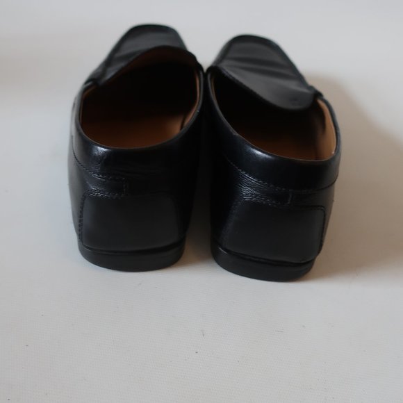 MENS TOD'S BLACK LEATHER SLIP-ON LOAFERS 9 * - Picture 8 of 14
